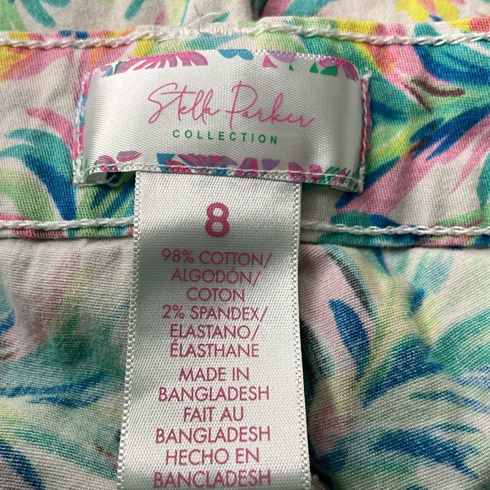 Floral Print Women’s Summer Shorts - White/Multi 8 - Picture 4 of 4